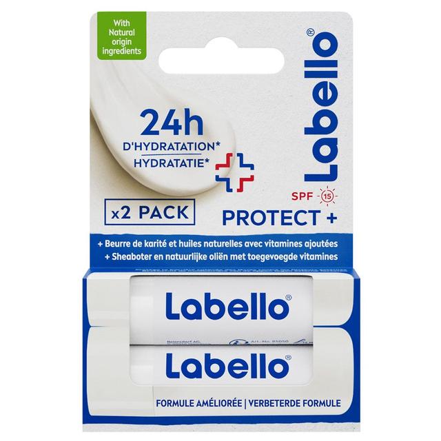 Labello Stick Levres Protect+ Spf15 2x4.8g - Easypara on Productcaster.