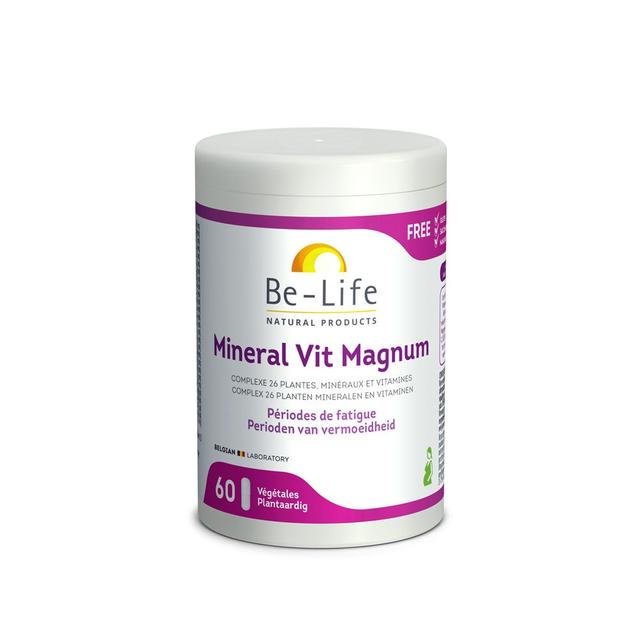 Mineral Vit Magnum 60 Gelules Be-Life - Produit Bio - Certifié Cosmébio - Easypara on Productcaster.