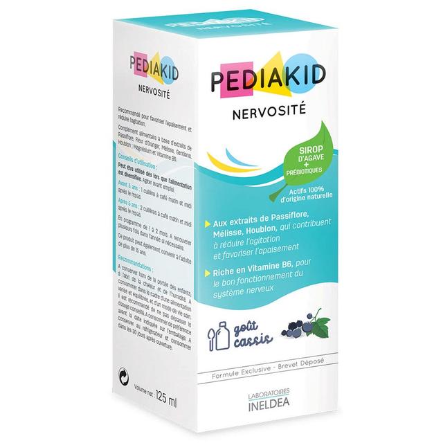 Pediakid Nervosite Sirop Gout Cassis 125 ml - Easypara on Productcaster.