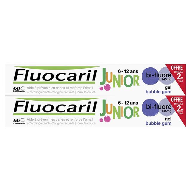 Dentifrice Junior 6-12 Ans Gel Bubble 2x75ml Fluocaril - Produit Bio - Easypara on Productcaster.