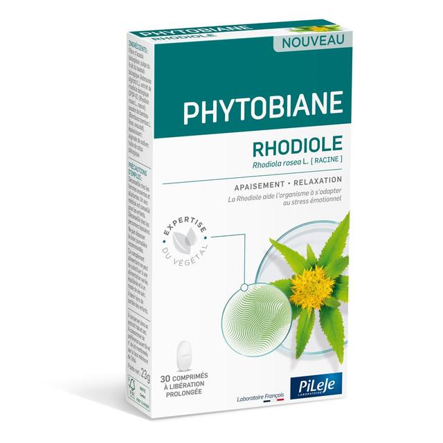 Pileje Phytobiane Rhodiole Apaisement et relaxation 30 comprimés - Fabriqué en France - Easypara on Productcaster.