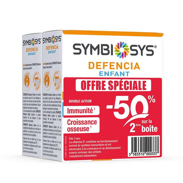 Defencia enfant 2x30 sticks Microbiote Symbiosys - Certifié Cosmébio - Easypara on Productcaster.