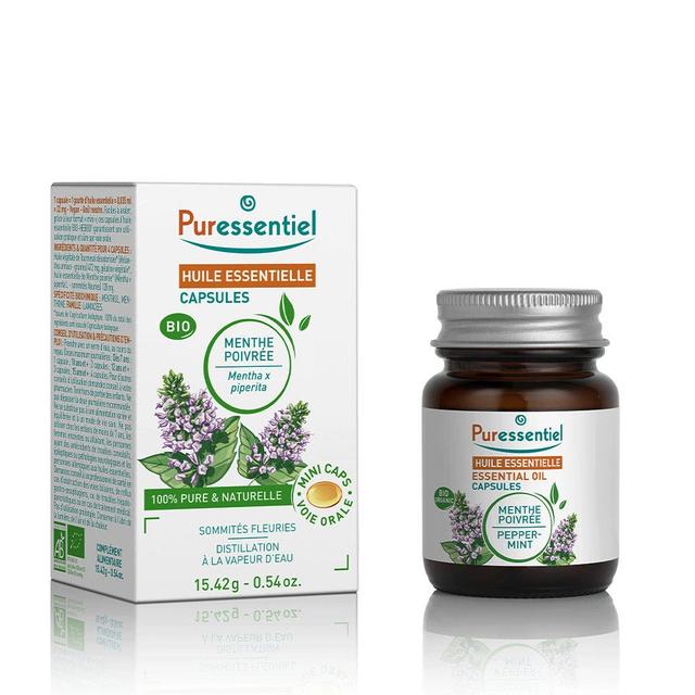 Puressentiel Huiles Essentielles Menthe Poivrée Bio 60 Capsules - Easypara on Productcaster.