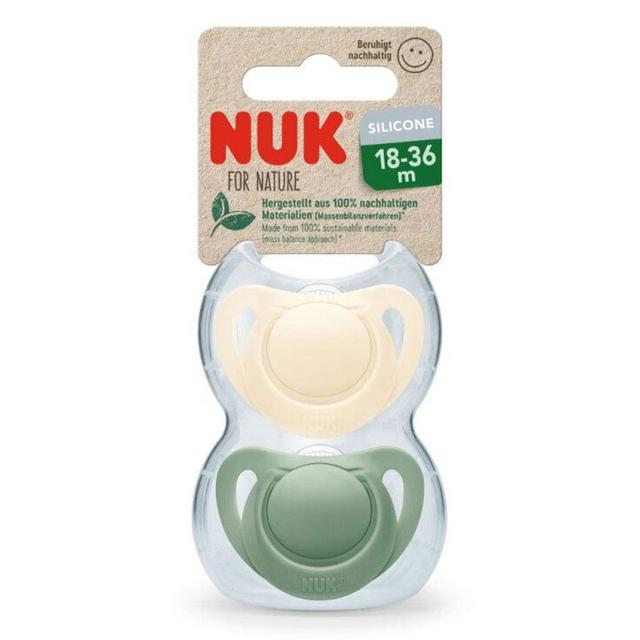 Nuk For Nature Sucette Physiologique En Caoutchouc Naturel 18 à 36 Mois x2 - Easypara on Productcaster.