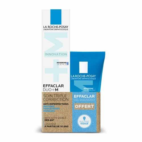 La Roche-Posay Effaclar Duo+M Soin Triple Correction + Gel Moussant - Easypara on Productcaster.