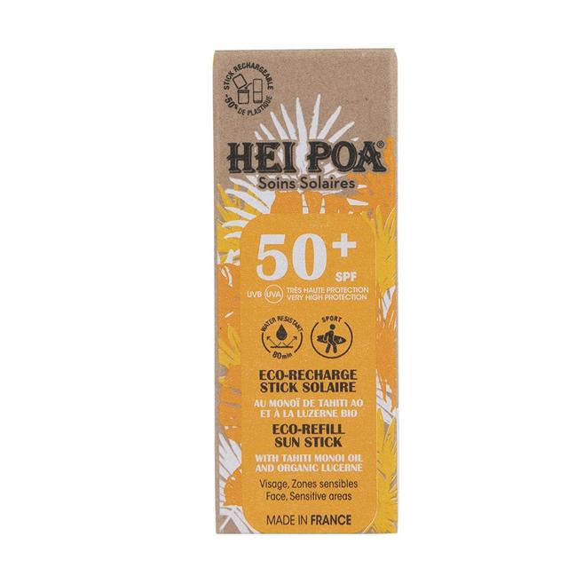 Hei Poa Eco-Recharge Stick Solaire Visage SPF50+ 15g - Fabriqué en France - Easypara on Productcaster.