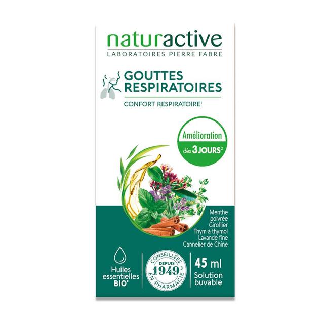 Naturactive Gouttes Respiratoires 45ml - Easypara on Productcaster.