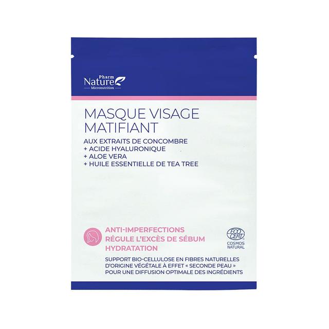 Nature Attitude Masque Visage Matifiant x1 - Fabriqué en France - Easypara on Productcaster.