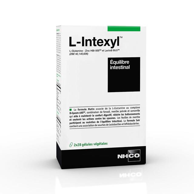 L-INTEXYL EQUILIBRE INTESTINAL 2x28 gélules Nhco Nutrition - Produit Bio - Certifié Cosmébio - Easypara on Productcaster.