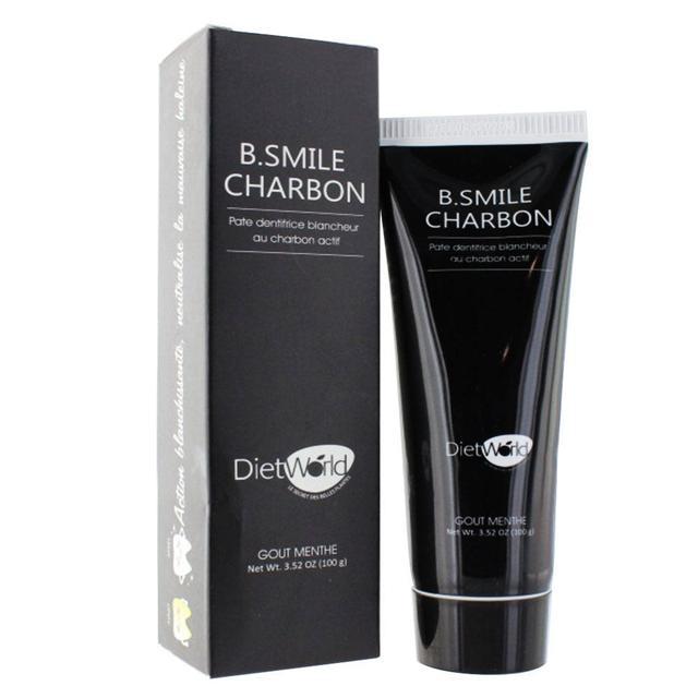 Diet World B Smile Charbon Pate Dentifrice Blancheur Gout Menthe 100g - Easypara on Productcaster.