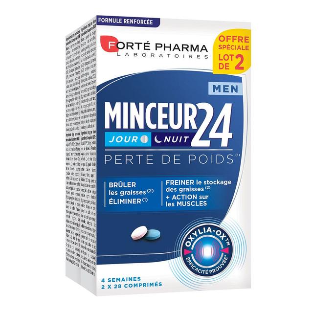 Perte de poids Men Jour/nuit 2x28 Comprimés Minceur 24 Forté Pharma - Produit Bio - Easypara on Productcaster.