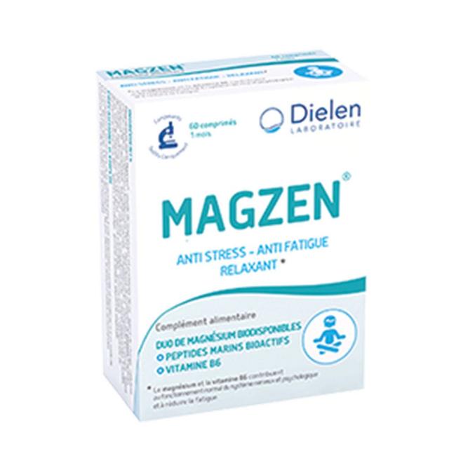 Magzen 60 Comprimes Anti-stress Dielen - Produit Bio - Certifié Cosmébio - Easypara on Productcaster.