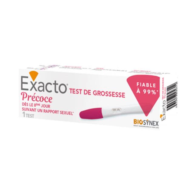 Test De Grossesse Precoce Exacto Biosynex - Certifié Cosmébio - Easypara on Productcaster.