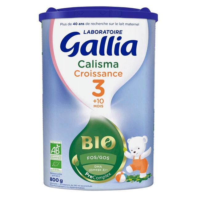 Gallia Lait En Poudre Croissance Calisma 3 Bio 12 A 36 Mois 800g - Easypara on Productcaster.