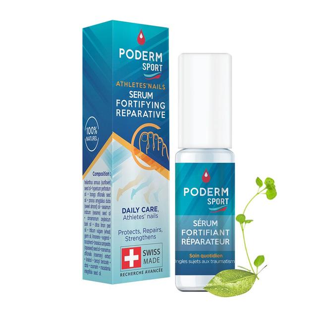 Huile Sérum Fortifiant 8 ml Ongles Noirs, Traumatisés Poderm - Produit Bio - Certifié Cosmébio - Easypara on Productcaster.