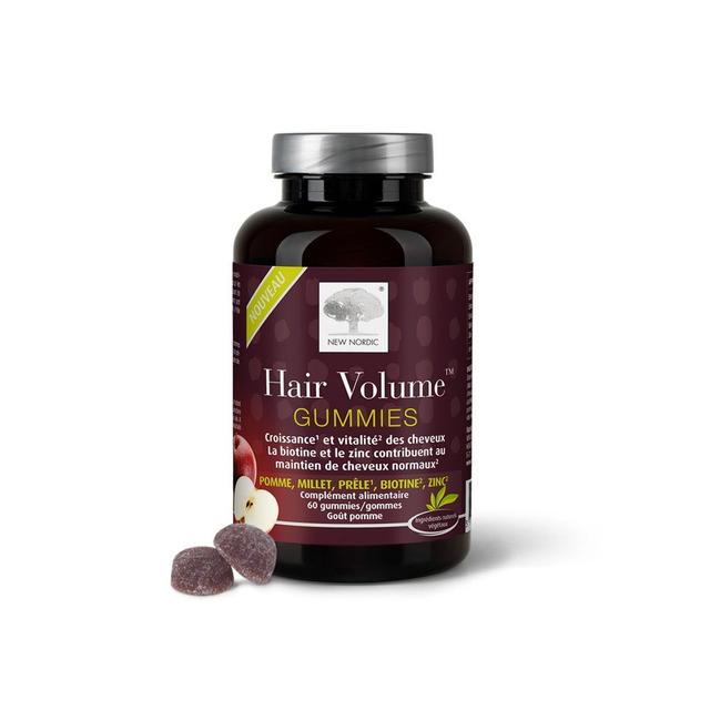 Hair Volume 60 Gummies Croissance Et Vitalite Des Cheveux New Nordic - Produit Bio - Certifié Cosmébio - Easypara on Productcaster.