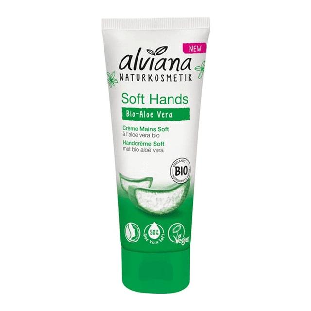 Crème Mains Soft à l'aloé Véra Bio 75ml Alviana - Certifié Cosmébio - Produit Vegan - Easypara on Productcaster.