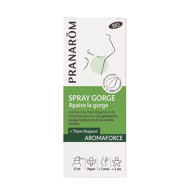 Pranarôm - Spray Gorge Bio 15ml Aromaforce + Thym à thujanol Pranarôm - Easypara on Productcaster.