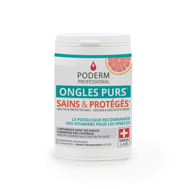 Ongles purs 30 comprimés Poderm - Produit Bio - Certifié Cosmébio - Easypara on Productcaster.