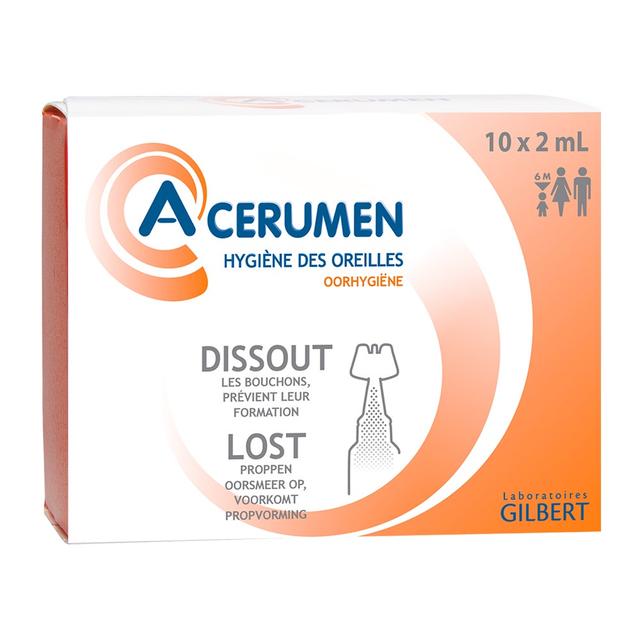 A-Cerumen Hygiène des oreilles Solution Pour Oreilles Unidoses 10x2ml - Easypara on Productcaster.