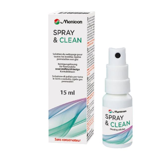 Menicon Spray & Clean Solution de nettoyage pour lentilles rigides permèables 15ml - Easypara on Productcaster.