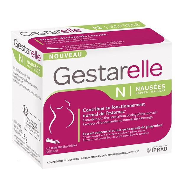 N Nausées x15 sticks x15 sticks Gestarelle Iprad - Produit Bio - Certifié Cosmébio - Easypara on Productcaster.