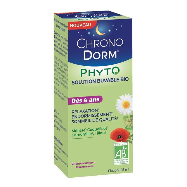 Chronodorm Phyto Solution Buvable Bio Goût Pomme cassis 125ml - Easypara on Productcaster.