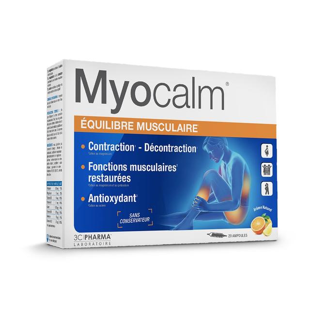 MYOCALM Equilibre x 20 Ampoules 3C Pharma - Produit Bio - Certifié Cosmébio - Easypara on Productcaster.