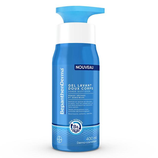 Gel Lavant Doux Corps Flacon Pompe 400ml Bepanthen - Produit Bio - Certifié Cosmébio - Easypara on Productcaster.