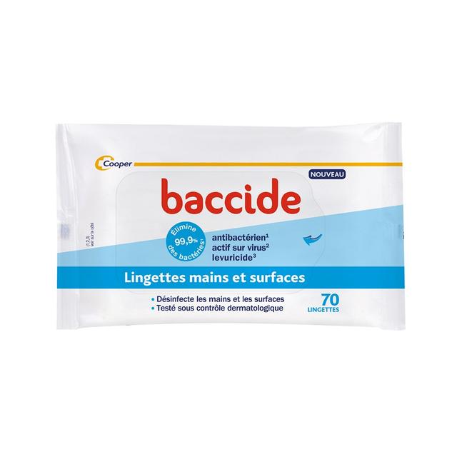 Baccide Lingettes Mains et Surfaces x70 - Easypara on Productcaster.