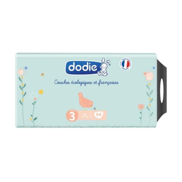 Pannolini ecologici e francesi x54 Dimensione 3 Dodie - Fatto in Francia - Easypara on Productcaster.