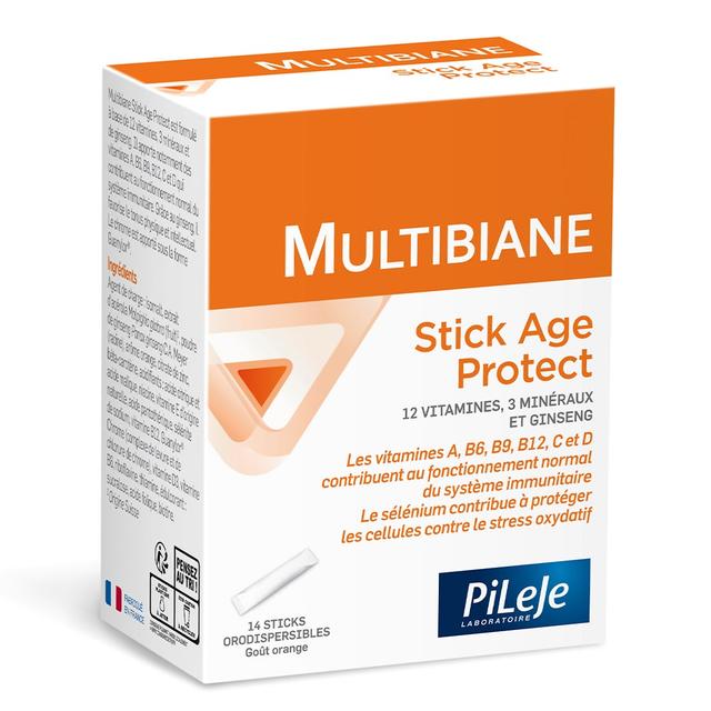 Pileje Multibiane Multibiane Age Protect Orodispersibles X14 Sticks 14 Sticks Orodispersibles - Easypara on Productcaster.