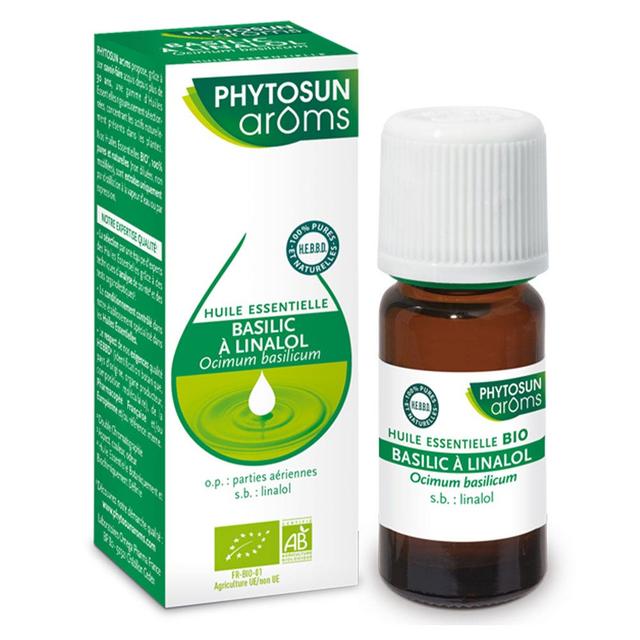 Olio essenziale di basilico linalolo Bio 5ml Phytosun Aroms - Easypara on Productcaster.