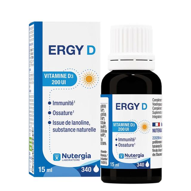 Ergy D 15ml Nutergia - Fatto in Francia - Easypara on Productcaster.