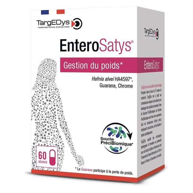 Targedys EnteroSatys Gestione del peso 60 capsule - Fatto in Francia - Easypara on Productcaster.