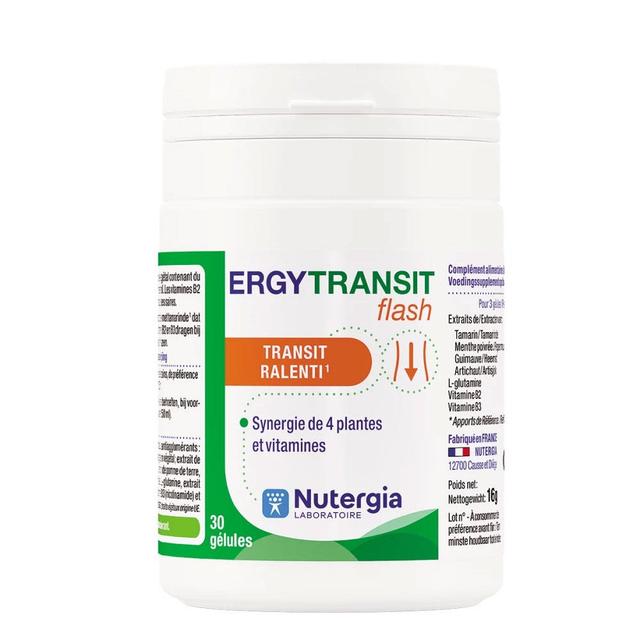 Nutergia Ergytransit Flash Transito lento 30 capsule - Fatto in Francia - Easypara on Productcaster.