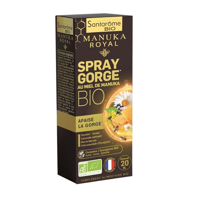 Spray biologico per la gola 20ml Manuka Royal Santarome - Fatto in Francia - Easypara on Productcaster.