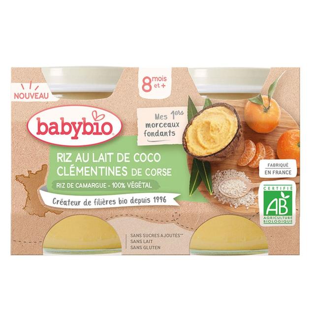 Riso con latte 2x130g Mes 1ers Fondants Da 8 mesi Babybio - Easypara on Productcaster.