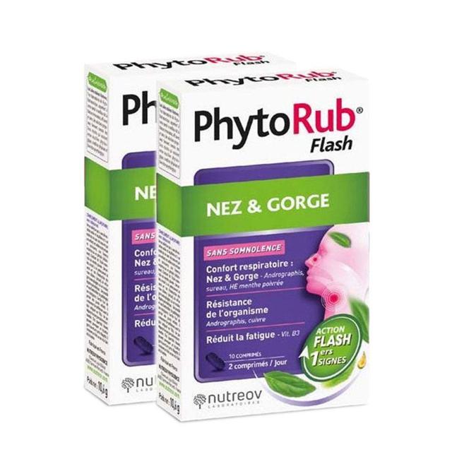 Nutreov Phyto-Rub Naso e gola freddi Flash 2x10 compresse - Fatto in Francia - Easypara on Productcaster.