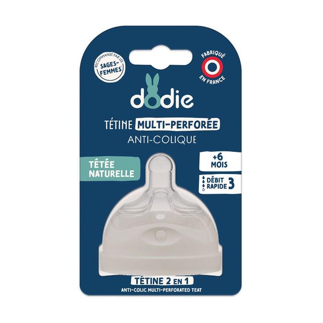 Dodie Tétine Multi-Perforée Anti-colica Silicone - Fatto in Francia - Easypara on Productcaster.