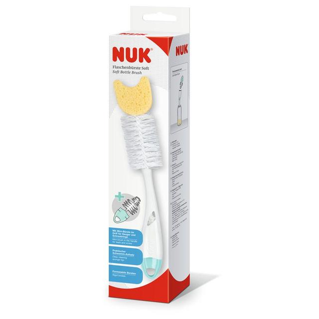 Nuk Spazzola 2in1 Punta di spugna Soft Bottle Brush - Easypara on Productcaster.