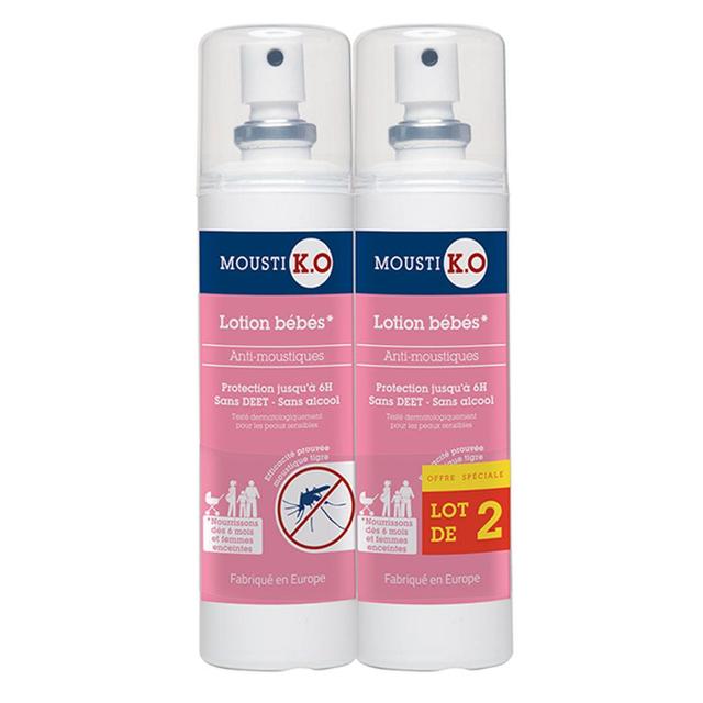 Mousti K.O Lozione repellente per zanzare Da 6 mesi 2x100ml - Easypara on Productcaster.