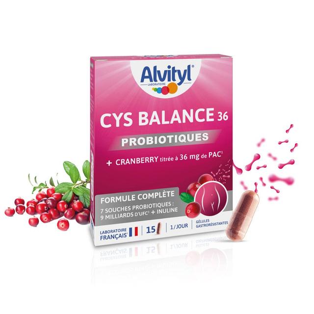 Alvityl Cys Balance 36 Probiotici 15 capsule gastroresistenti - Fatto in Francia - Easypara on Productcaster.