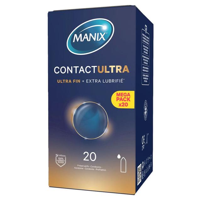 Manix Contact Preservativi Ultra + Extra Lubrificati x20 - Easypara on Productcaster.