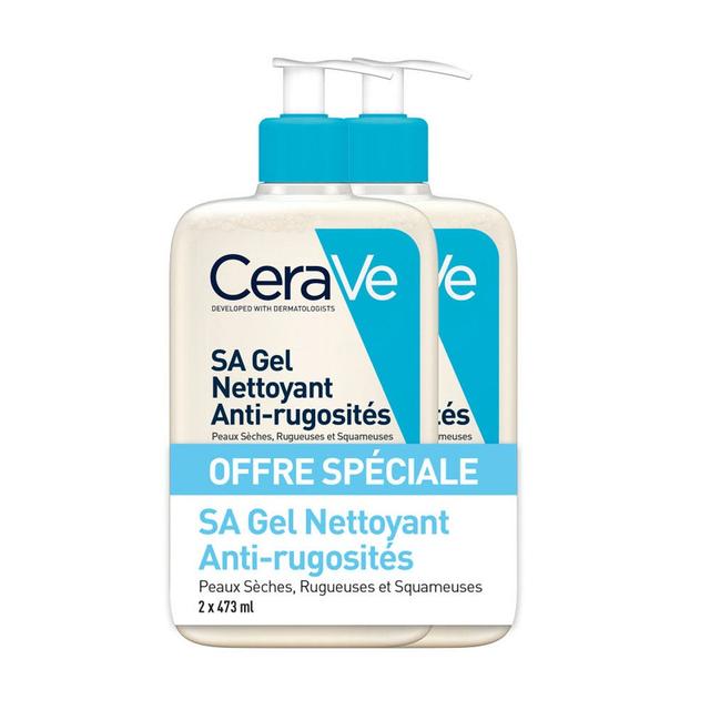 Cerave Body SA Gel detergente Sa Anti-Rugosità Pelle secca, ruvida e squamosa 2x473ml - Easypara on Productcaster.