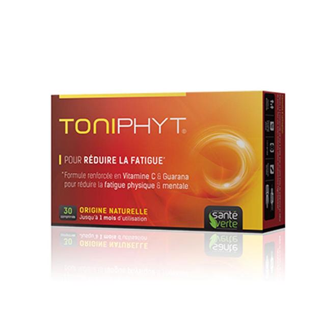 Vitamine C et Guarana 30 compresse Toniphyt Réduire la fatigue Sante Verte - Easypara on Productcaster.