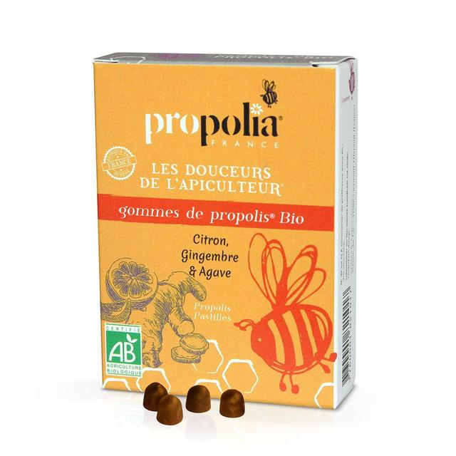 Gomma Propolis Sciroppo d'Agave Zenzero e Limone Biologico 45g Propolia - Easypara on Productcaster.