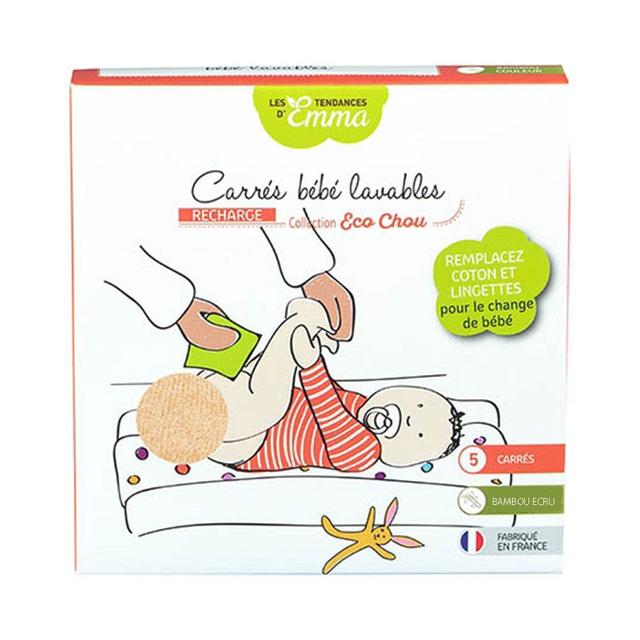 Les Tendances D'Emma Piazze lavabili di bambù ecru X5 Eco Chou - Easypara on Productcaster.