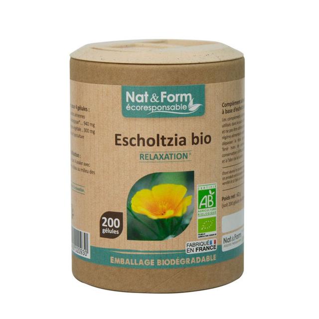 ESCOLZIA BIOLOGICA 200 capsule Rilassamento Nat&Form - Easypara on Productcaster.