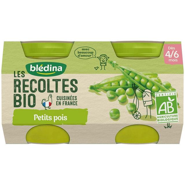 Blédina Les Recoltes Bio vasi di farina di verdure biologiche Da 4 a 6 mesi 2x130g - Easypara on Productcaster.